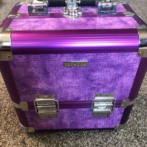 Purple Sephora Makeup Train Case